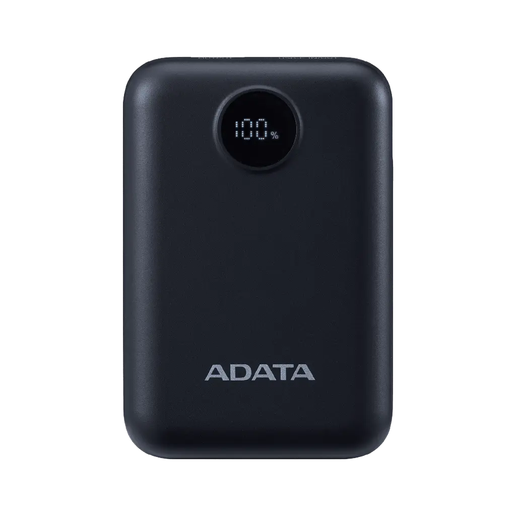 POWER BANK ADATA C100 NEGRO CARGA RAPIDA USB-C PC10022-12BK 6M DE GARANTIA