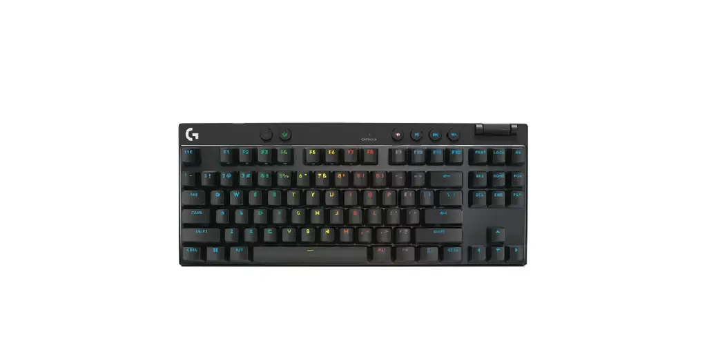 TECLADO LOGITECH PRO X TKL RAPID RGB USB INGLES NEGRO 920-013131 11M DE GARANTIA