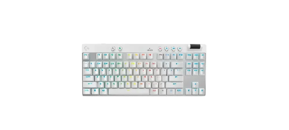 TECLADO LOGITECH PRO X TKL RAPID RGB USB INGLES BLANCO 920-013132 11M DE GARANTIA