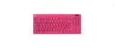 TECLADO LOGITECH PRO X TKL RAPID RGB USB INGLES ROSA 920-013133 11M DE GARANTIA