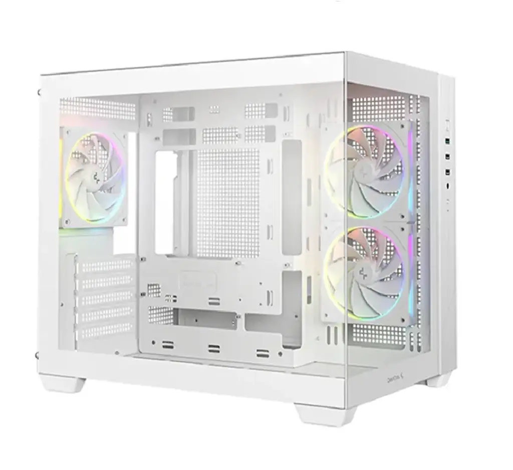 GABINETE DEEPCOOL CG330 3F WH BLANCO M-ATX S/FUENTE R-CG330-WHNGM3-G 12M DE GARANTIA
