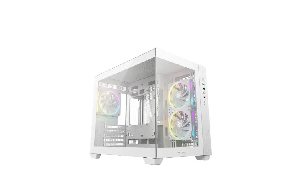 GABINETE DEEPCOOL CG330 3F WH BLANCO M-ATX S/FUENTE R-CG330-WHNGM3-G 12M DE GARANTIA