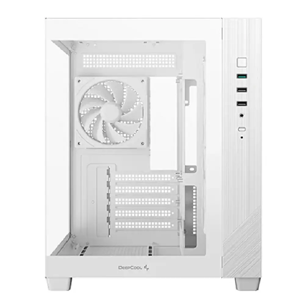 GABINETE DEEPCOOL CG330 3F WH BLANCO M-ATX S/FUENTE R-CG330-WHNGM3-G 12M DE GARANTIA