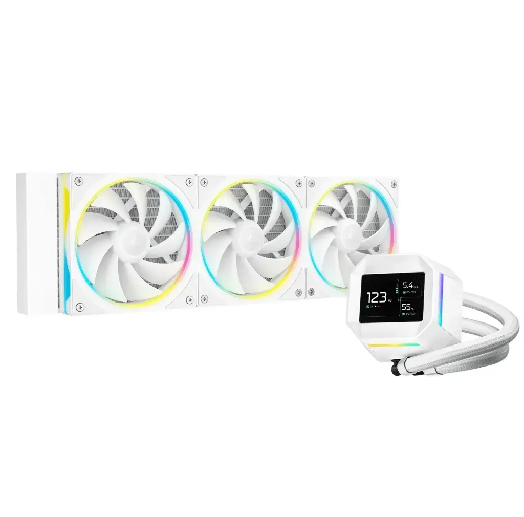 ENFRIAMIENTO DEEPCOOL LM360 WH BLANCO ARGB 360MM LGA1851/AM5 R-LM360-WHDMMC-1 12M DE GARANTIA