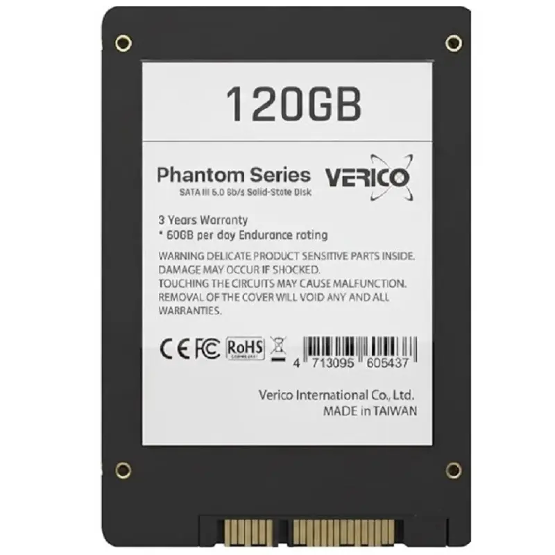 SSD VERICO PHANTOM 120GB SATA3 1SSOP-SSBKI3-NN 12M DE GARANTIA