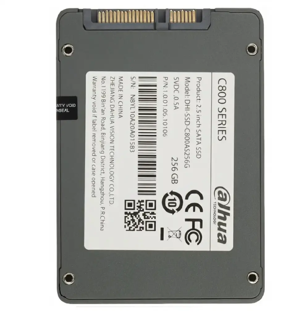 SSD DAHUA C800A 256GB 2.5 SATA NEGRO 550MB SSD-C800AS256G 11M DE GARANTIA