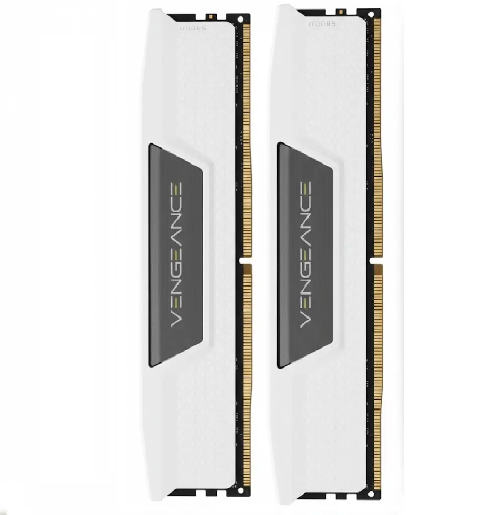 RAM CORSAIR VENGEANCE DDR5 64GB 2X32 5200 BLANCO CMK64GX5M2B5200C40W 12M DE GARANTIA
