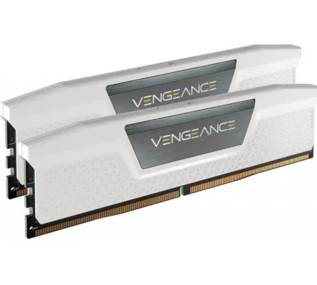 RAM CORSAIR VENGEANCE DDR5 64GB 2X32 5200 BLANCO CMK64GX5M2B5200C40W 12M DE GARANTIA