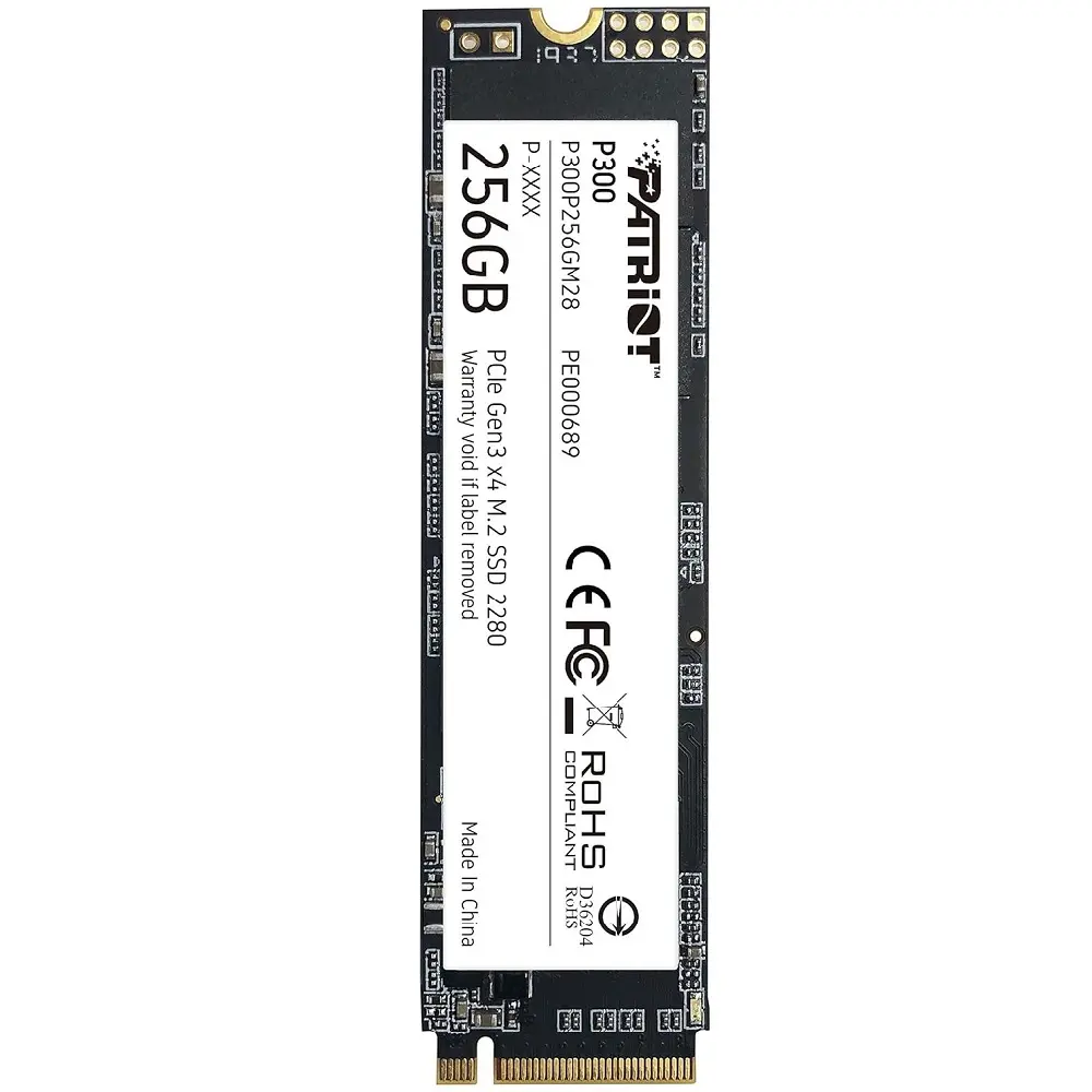 SSD PATRIOT P300 256GB 2280 M2 1700MB 9SE00083-P300P256GM28 11M DE GARANTIA