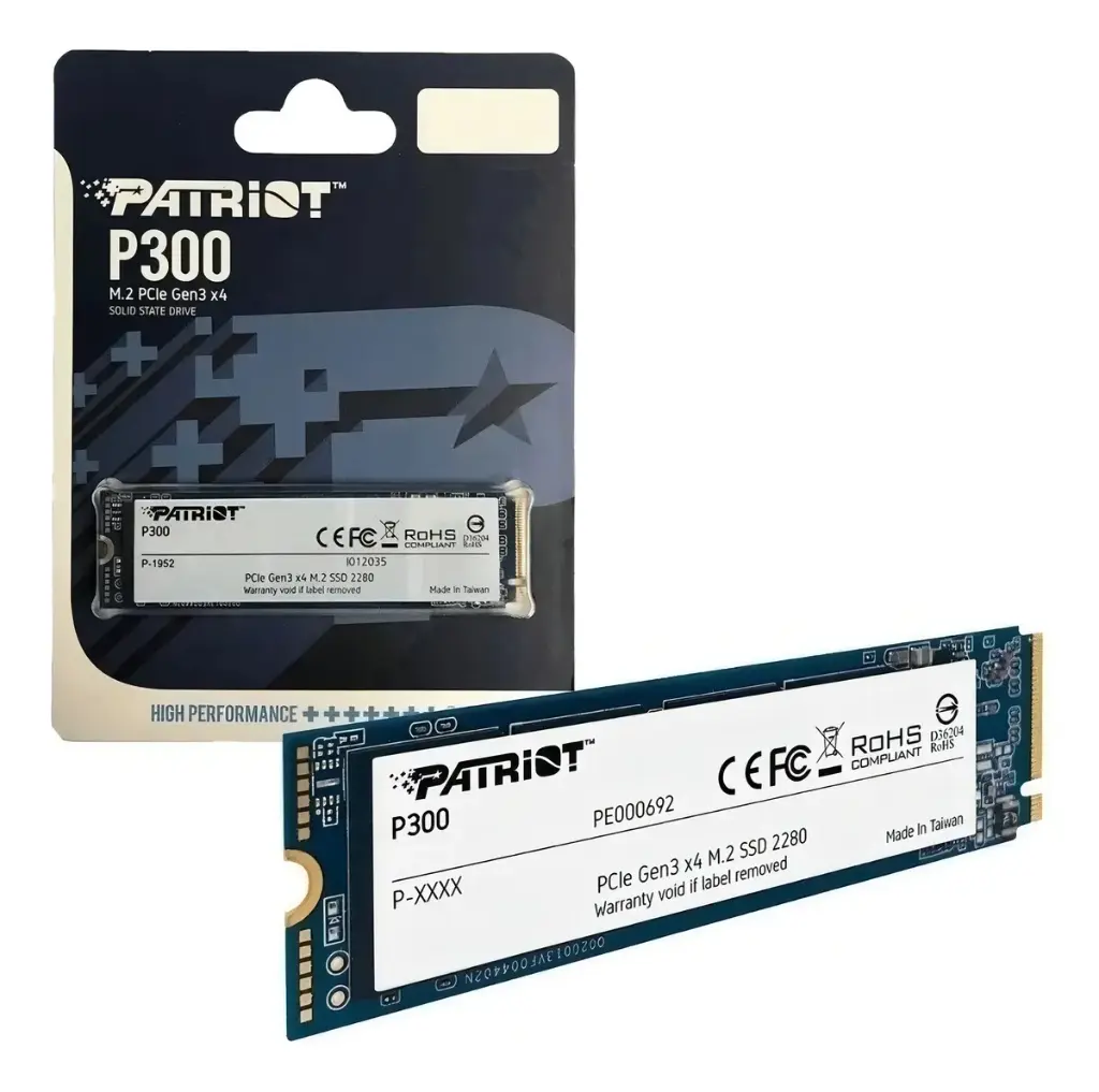 SSD PATRIOT P300 256GB 2280 M2 1700MB 9SE00083-P300P256GM28 11M DE GARANTIA