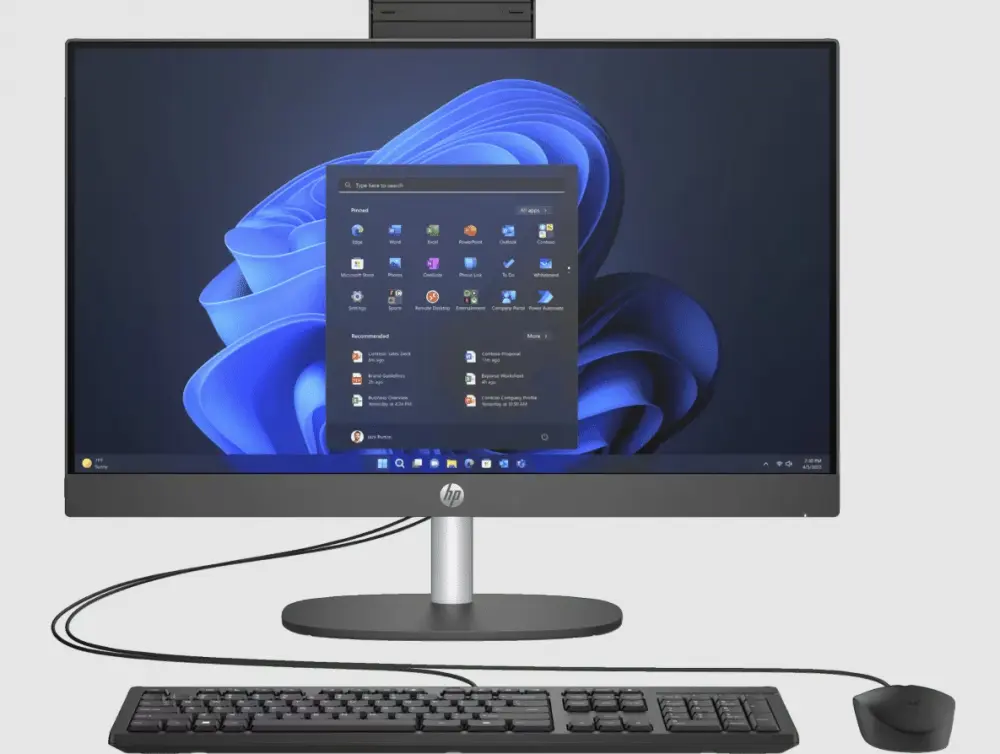 AIO HP 240 G10 CORE ULTRA 5 125U 512GB SSD 8GB DDR5 24 FHD NEGRO W11H C27NZLT GARANTIA CON FABRICANTE