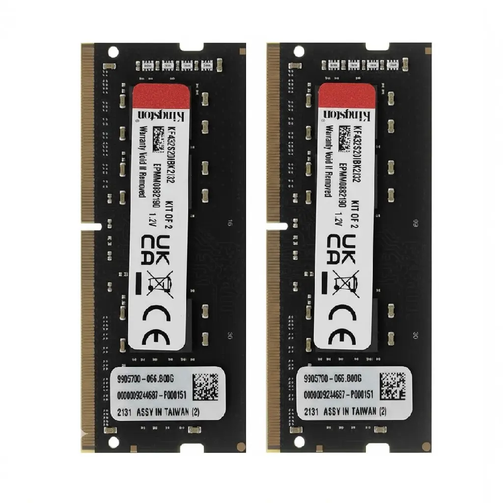 RAM KINGSTON FURY IMPACT SODDR4 LAP 32GB 2X64 3200 NEGRO KF432S20IBK2/32 12M DE GARANTIA