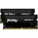 RAM KINGSTON FURY IMPACT SODDR4 LAP 32GB 2X16 3200 NEGRO KF432S20IBK2/32 12M DE GARANTIA