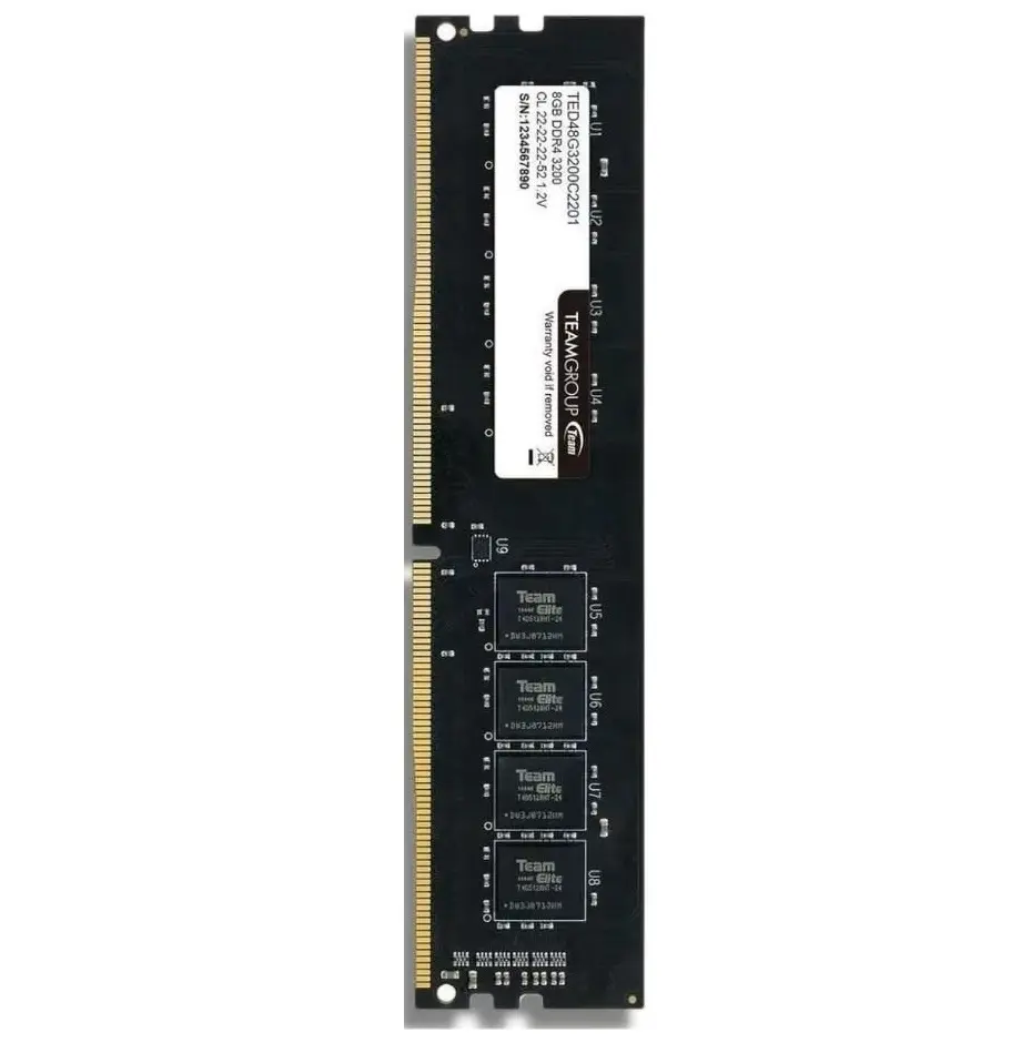 RAM TEAMGROUP ELITE DDR4 8GB 3200 TED48G3200C2201 11M DE GARANTIA