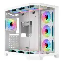 GABINETE XZEAL XZ150 ARGB 4VEN S/FUENTE BLANCO ATX/MICRO-ATX XZGAXT1W GARANTIA CON FABRICANTE