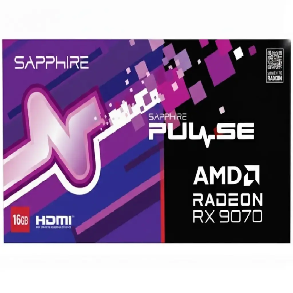 TARJETA DE VIDEO RADEON RX9070 16GB GDDR6 SAPPHIRE PULSE 11349-03-20G 12M DE GARANTIA