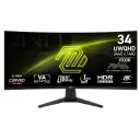 MONITOR 34 MSI MAG 346CQ 1MS 180HZ UWQHD GAMER VA CURVO ANTI-GLARE ADAPTIVE-SYNC 12M DE GARANTIA