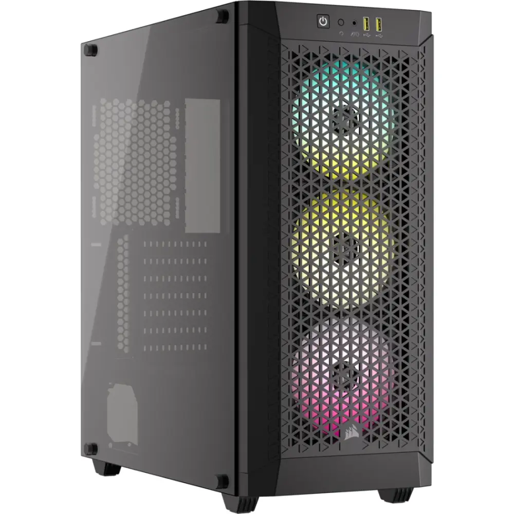 GABINETE CORSAIR AIRFLOW 480T RGB S/FUENTE ATX NEGRO CC-9011272-WW 12M DE GARANTIA