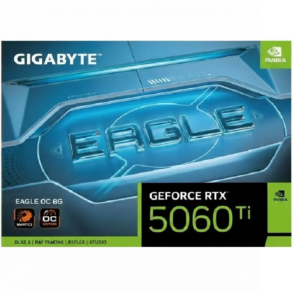 TARJETA DE VIDEO NVIDIA GEFORCE RTX5060TI 8GB OC GDDR7 GIGABYTE EAGLE GV-N506TEAGLE OC-8GD 12M DE GARANTIA
