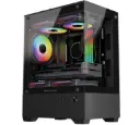 GABINETE BALAM RUSH NITROX GLOW CRYSTAL 4700C NEGRO M-ATX ARGB C/TEMPLADO S/FUENTE BR-943918 3M DE GARANTIA