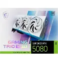 TARJETA DE VIDEO MSI RTX 5080 GAMING TRIO OC 16GB GDDR7 HDMI DP RGB RTX 5080 16G GAMING TRIO OC WHITE 12M DE GARANTIA