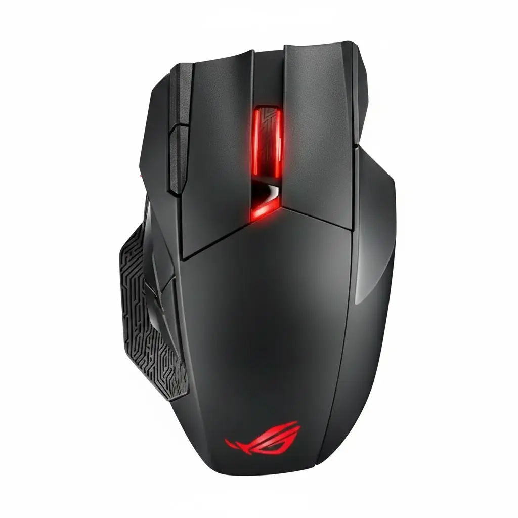MOUSE ASUS P707 ROG STRIX SPATHA NEGRO 19000 PPP OPTICO USB 3.0 90MP0220-BMAA00 12M DE GARANTIA