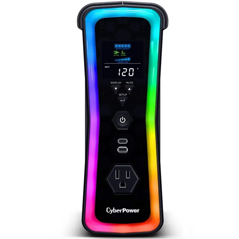 NOBREAK 1500VA 1000W CYBERPOWER GX150C2 RGB 12M DE GARANTIA