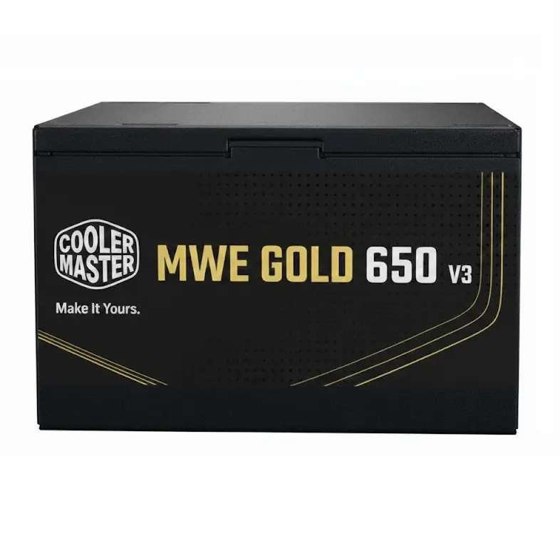 FUENTE COOLER MASTER 650W MWE V3 80 PLUS GOLD NO MODULAR ATX 3.1 MPE-6502-ACAAG-3BUS 11M DE GARANTIA