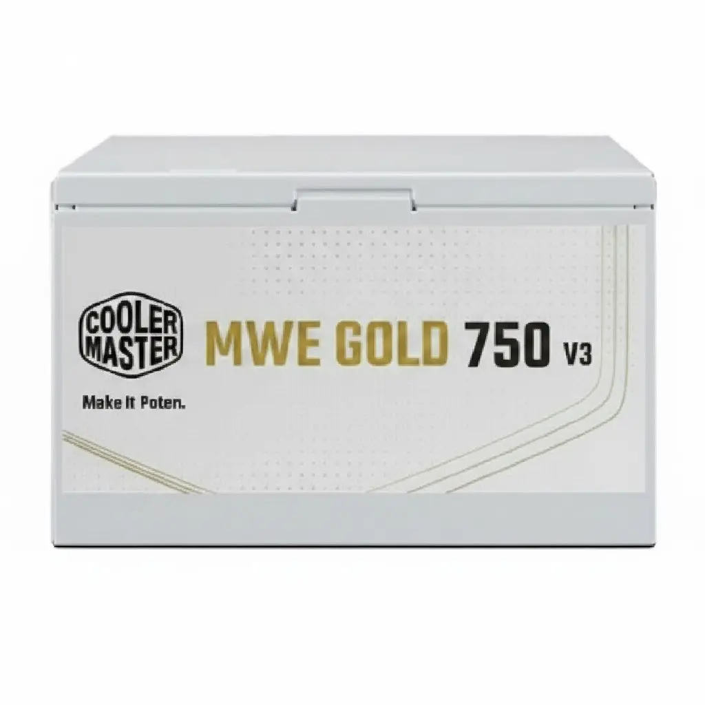 FUENTE COOLER MASTER 750W MWE V3 80 PLUS GOLD NO MODULAR BLANCA ATX 3.1 MPE-7506-ACAG-GUS 11M DE GARANTIA