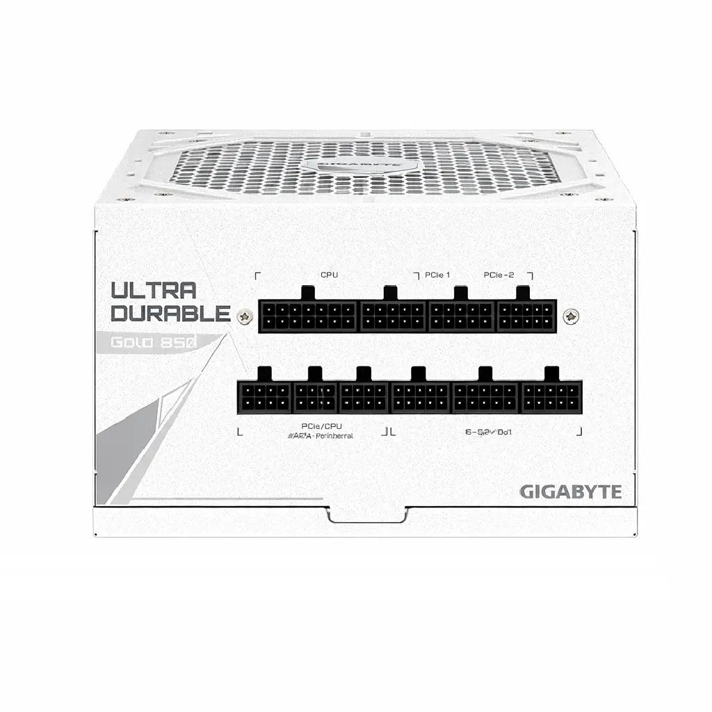 FUENTE GIGABYTE 850W 80PLUS GOLD ATX MODULAR BLANCO UD850GM PG5 V2 ICE 12M DE GARANTIA