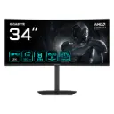 MONITOR 34 GIGABYTE GS34WQCA 1 MS 120HZ QHD GAMER VA CURVO ANTI-GLARE DP HDMI 12M DE GARANTIA