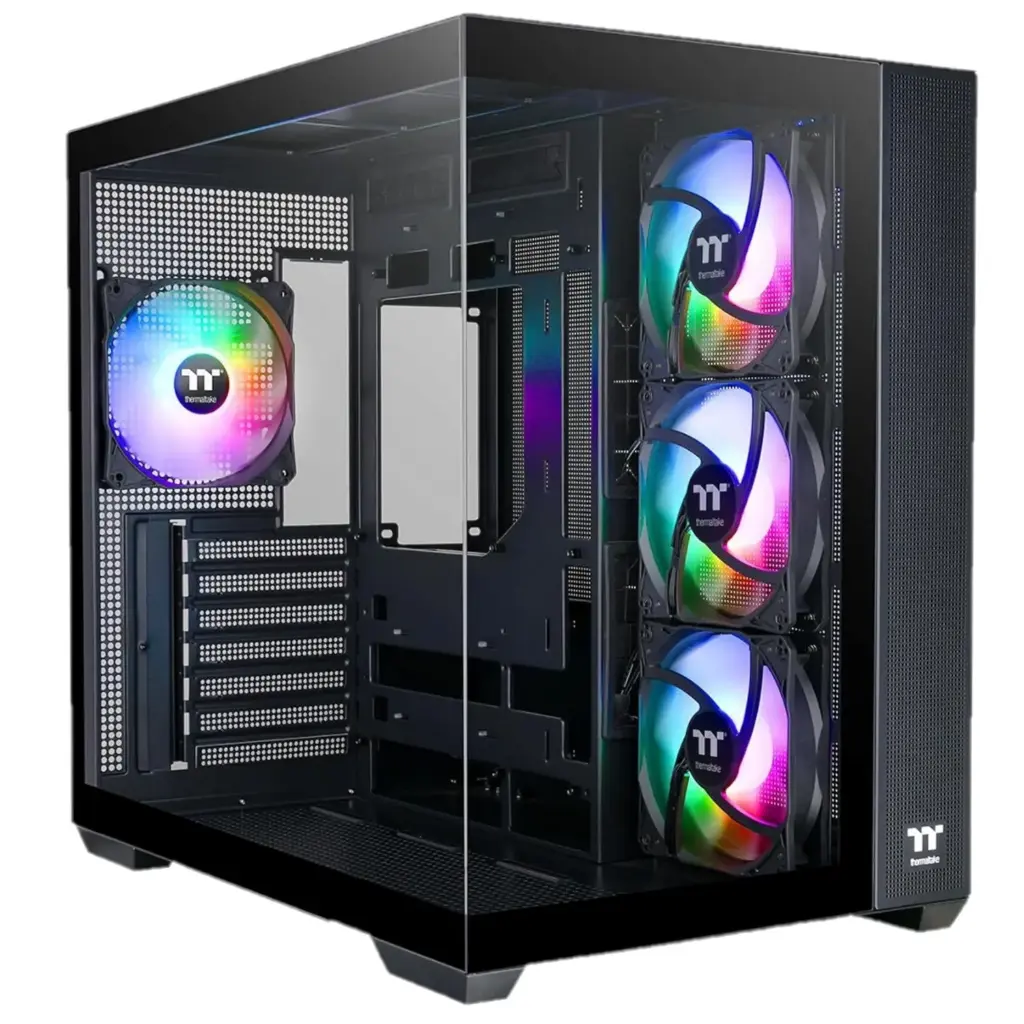 GABINETE THERMALTAKE VIEW 380 TG ARGB BLACK ATX CRISTAL NEGRO CA-1Z2-00M1WN-00 12M DE GARANTIA