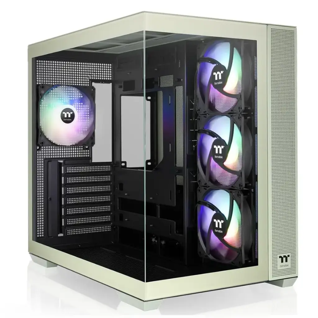 GABINETE THERMALTAKE VIEW 380 TG ARGB MATCHA GREEN ATX CRISTAL VERDE CA-1Z2-00MEWN-00 12M DE GARANTIA