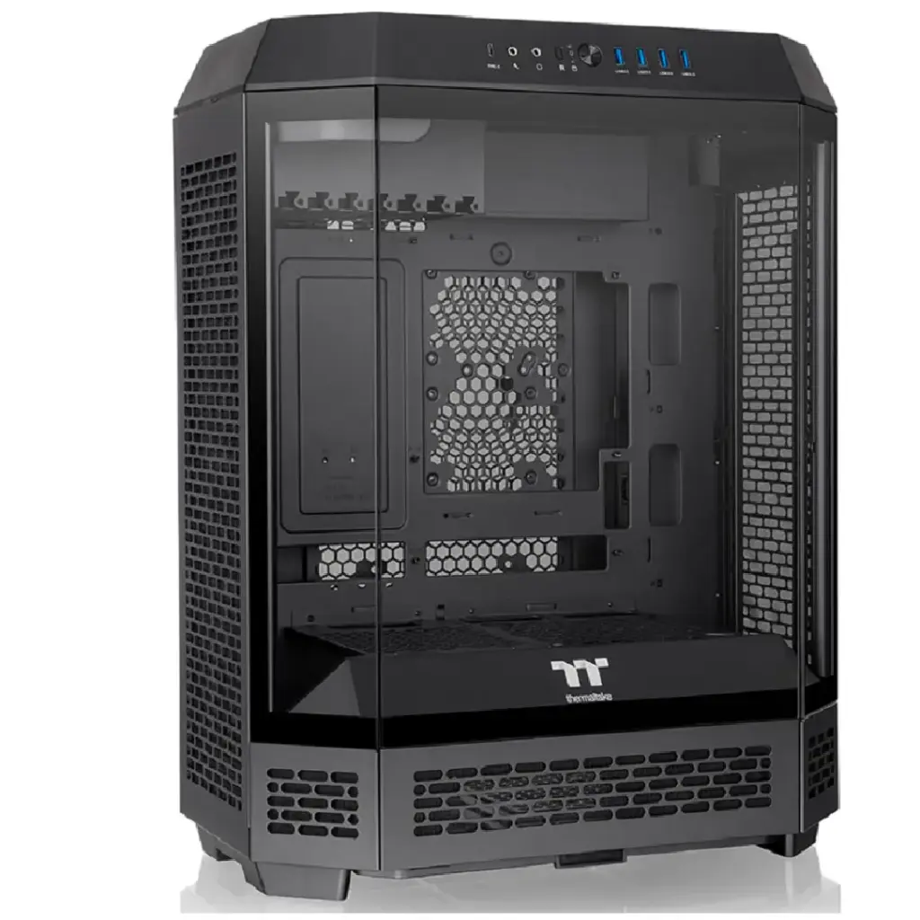 GABINETE THERMALTAKE THE TOWER 600 BLACK ATX CRISTAL MIDTOWER NEGRO CA-1Z1-00M1WN-00 12M DE GARANTIA