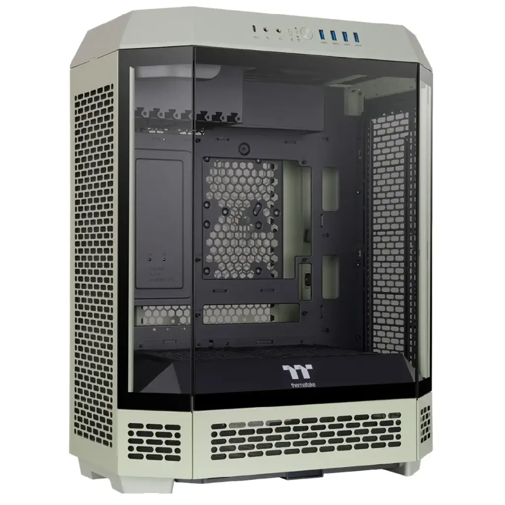 GABINETE THERMALTAKE THE TOWER 600 MATCHA GREEN ATX CRISTAL MIDTOWER VERDE MATCHA CA-1Z1-00MEWN-00 12M DE GARANTIA