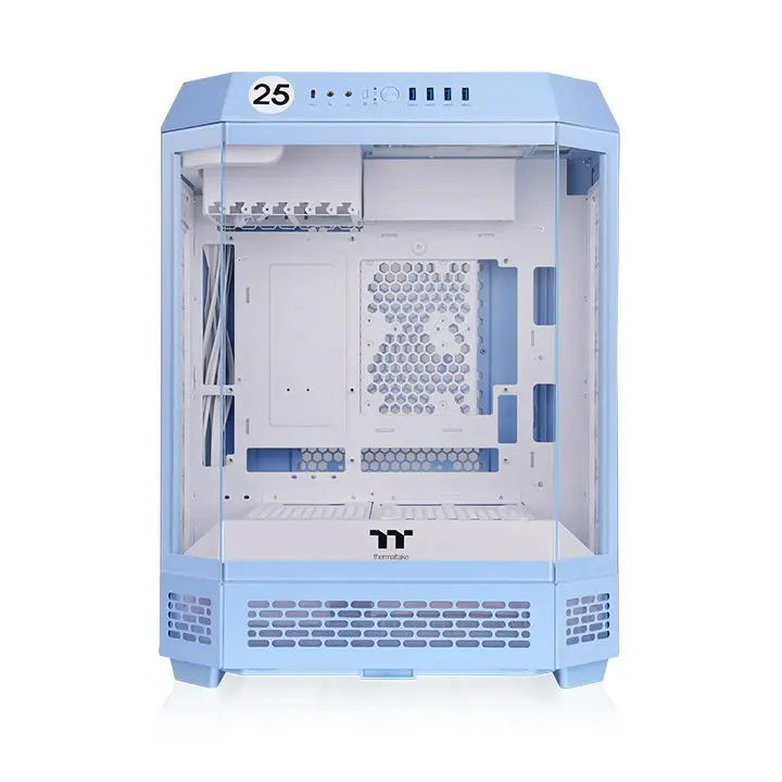 GABINETE THERMALTAKE THE TOWER 600 HYDRANGEA BLUE ATX CRISTAL MIDTOWER AZUL CA-1Z1-00MFWN-00 12M DE GARANTIA