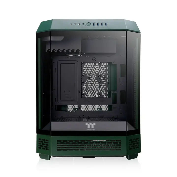 GABINETE THERMALTAKE THE TOWER 600 RACING GREEN ATX CRISTAL MIDTOWER VERDE CA-1Z1-00MCWN-00 12M DE GARANTIA