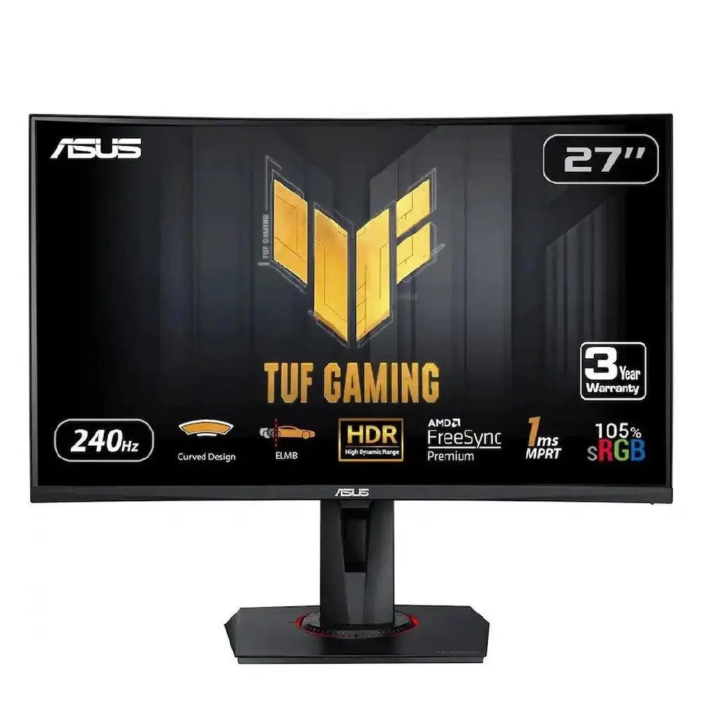 MONITOR 27 ASUS TUF GAMING VG27VQMY 1MS 240HZ FULL HD CURVO VA DP HDMI 90LM0510-B04EB0 12M DE GARANTIA