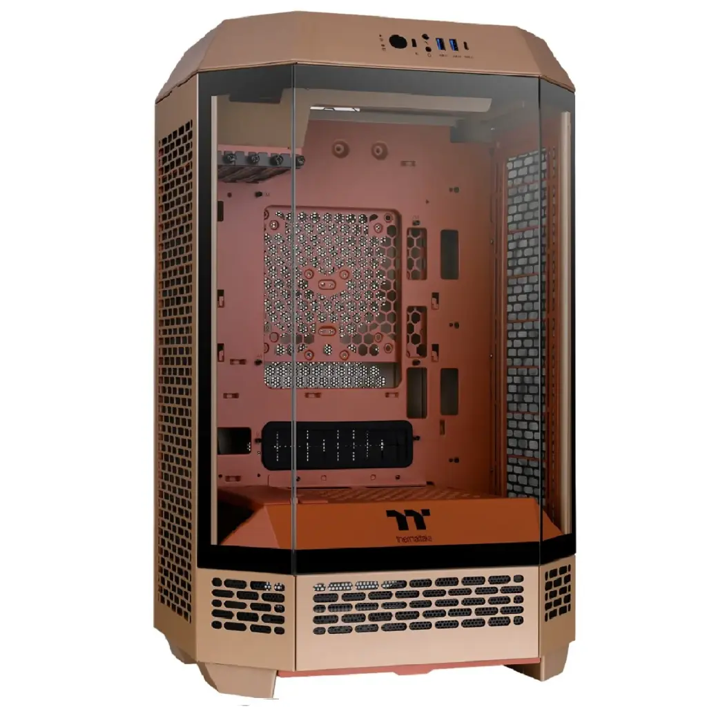 GABINETE THERMALTAKE THE TOWER 300 GRAVEL SAND MICRO ATX CRISTAL MICROTOWER CAFE CA-1Y4-00SGWN-00 12M DE GARANTIA