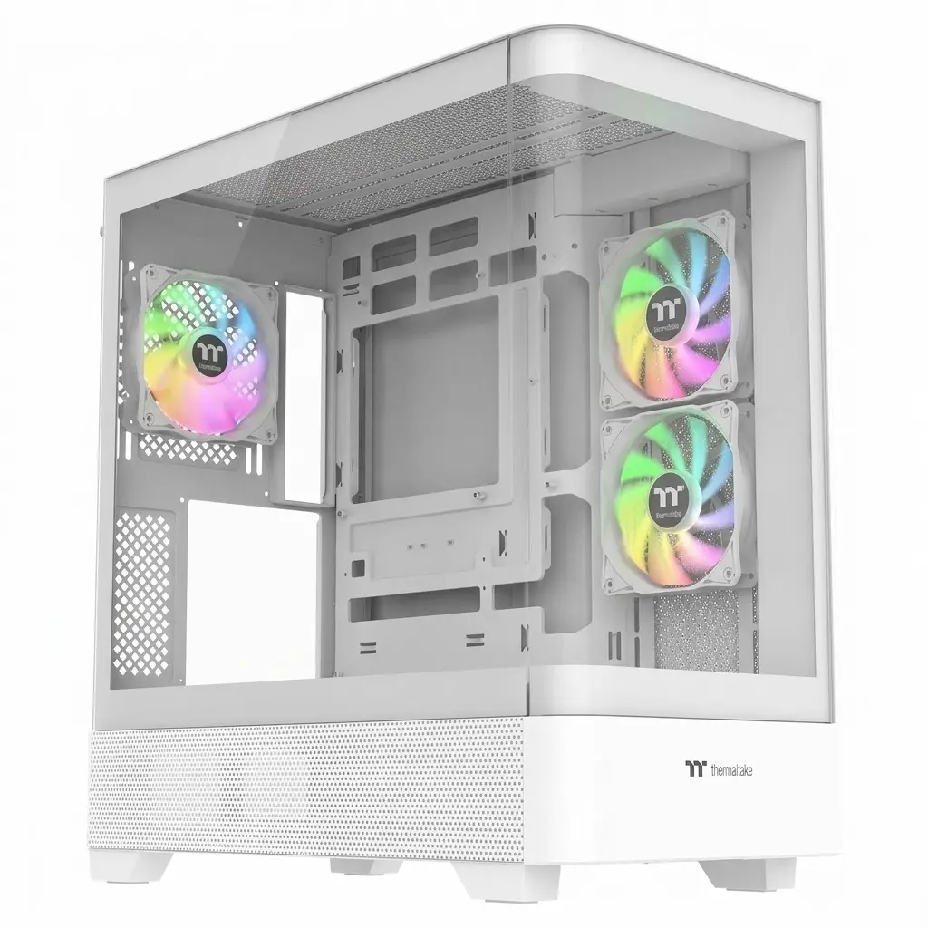 GABINETE THERMALTAKE VIEW 290 TG ARGB SNOW ATX CRISTAL MIDTOWER BLANCO CA-11G-00M6WN-00 12M DE GARANTIA