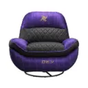 SILLON COUGAR OVERLORD BLACK/PURPLE RECLINABLE GIRATORIO EDICION ONE PIECE ROBIN 3MOVLROB.0001 12M DE GARANTIA