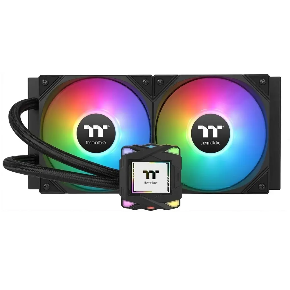 ENFRIAMIENTO LIQUIDO THERMALTAKE LA240 ARGB SYNC AIO 120MM CL-W457-PL12SW-A 12M DE GARANTIA