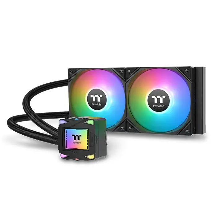 ENFRIAMIENTO LIQUIDO THERMALTAKE LA240 ARGB SYNC AIO 120MM CL-W457-PL12SW-A 12M DE GARANTIA