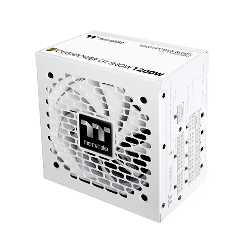 FUENTE THERMALTAKE TOUGHPOWER GT SNOW 1200W 80PLUS GOLD MODULAR BLANCO ATX 3.1 PS-TPT-1200FNFAGU-W 12M DE GARANTIA  