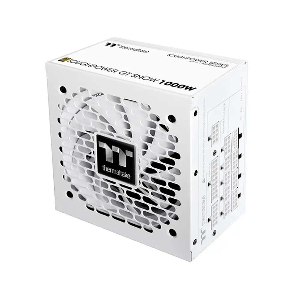 FUENTE THERMALTAKE TOUGHPOWER GT SNOW 1000W 80PLUS GOLD MODULAR BLANCO ATX 3.1 PS-TPT-1000FNFAGU-W 12M DE GARANTIA  