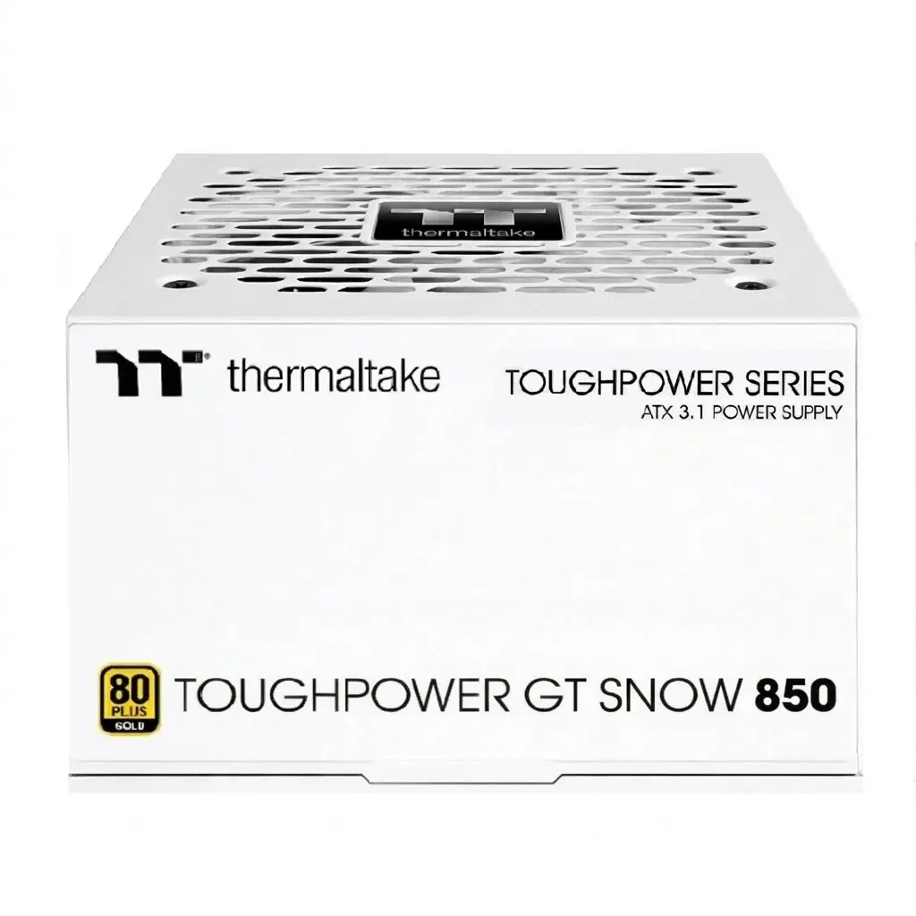 FUENTE THERMALTAKE TOUGHPOWER GT SNOW 850W 80PLUS GOLD MODULAR BLANCO ATX 3.1 PS-TPT-0850FNFAGU-W 12M DE GARANTIA  