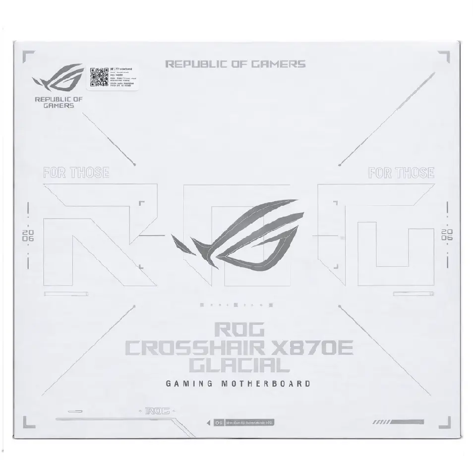MOTHER AMD X870E GLACIAL ASUS ROG CROSSHAIR AM5 4xDDR5 256GB E-ATX 90MB1NQ0-M0VAY0 12M DE GARANTIA