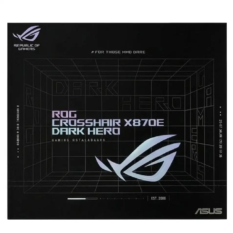 MOTHER AMD X870E DARK HERO ASUS ROG CROSSHAIR AM5 4xDDR5 256GB ATX 90MB1NT0-M0VAY0 12M DE GARANTIA