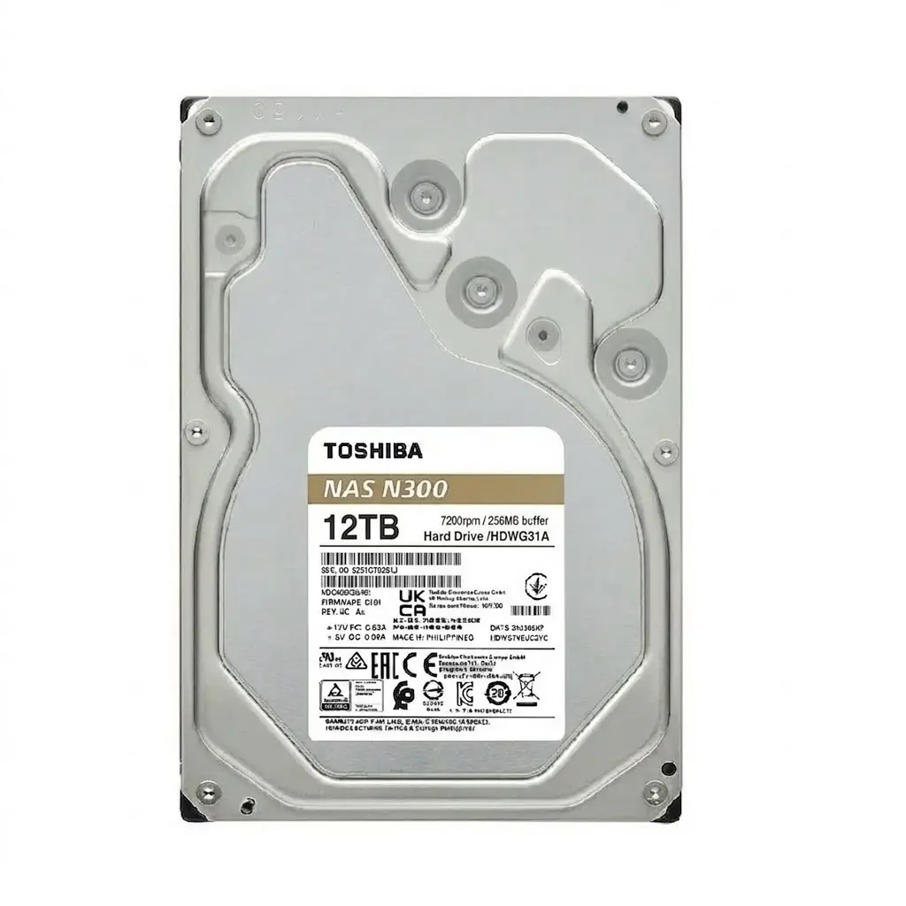 DD NAS TOSHIBA N300 12TB 3.5 HDWG51CXZSTA 11M DE GARANTIA 
