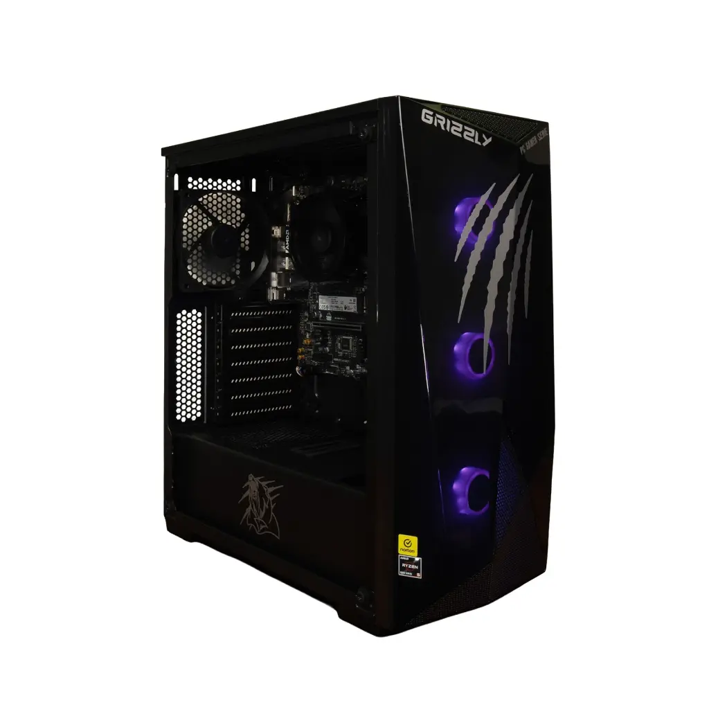 PC GAMER GRIZZLY AMD RYZEN 5 8600G 4.3GHZ 32GB M.2 1TB WIFI BT PG-AMD096 13 MESES DE GARANTIA